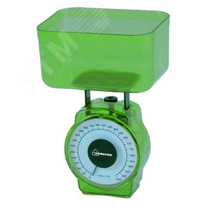 Изображение товара Весы кухонные механические HS-3004М до 1 кг, цвет зеленый (шт)