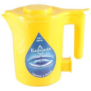 Изображение товара Чайник электрический ''Капелька'', 0.5л на 600 Вт, цвет желтый (шт)