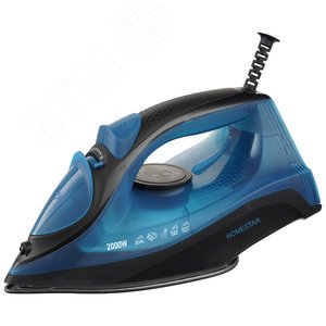 Изображение товара Утюг HS-4009 на 2200 Вт, подошва - керамическая, цвет черно-синий (шт)