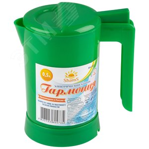 Изображение товара Чайник электрический SH-002, 0.5л на 800 Вт, цвет зеленый (шт)