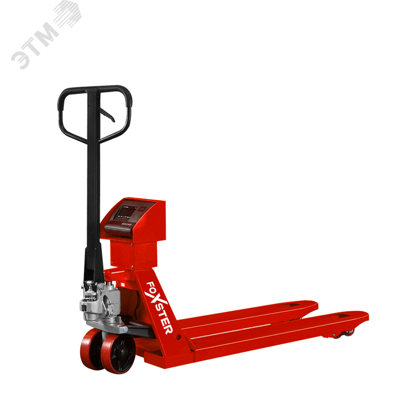 Изображение товара Тележка гидравлическая 2000 кг, 1150х550 мм, полиуретан. колесо, двойн. полиур. ролики, цвет красный (шт)
