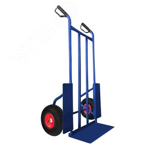 Изображение товара Тележка ручная двухколесная , г/п 200кг, колеса пневматические d250 мм (шт)