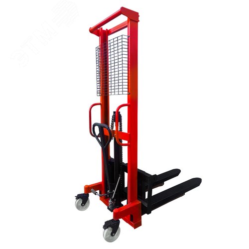 Изображение товара Штабелер ручной гидравлический , г/п 1000кг, в/п 1600 мм, колеса нейлон (шт)