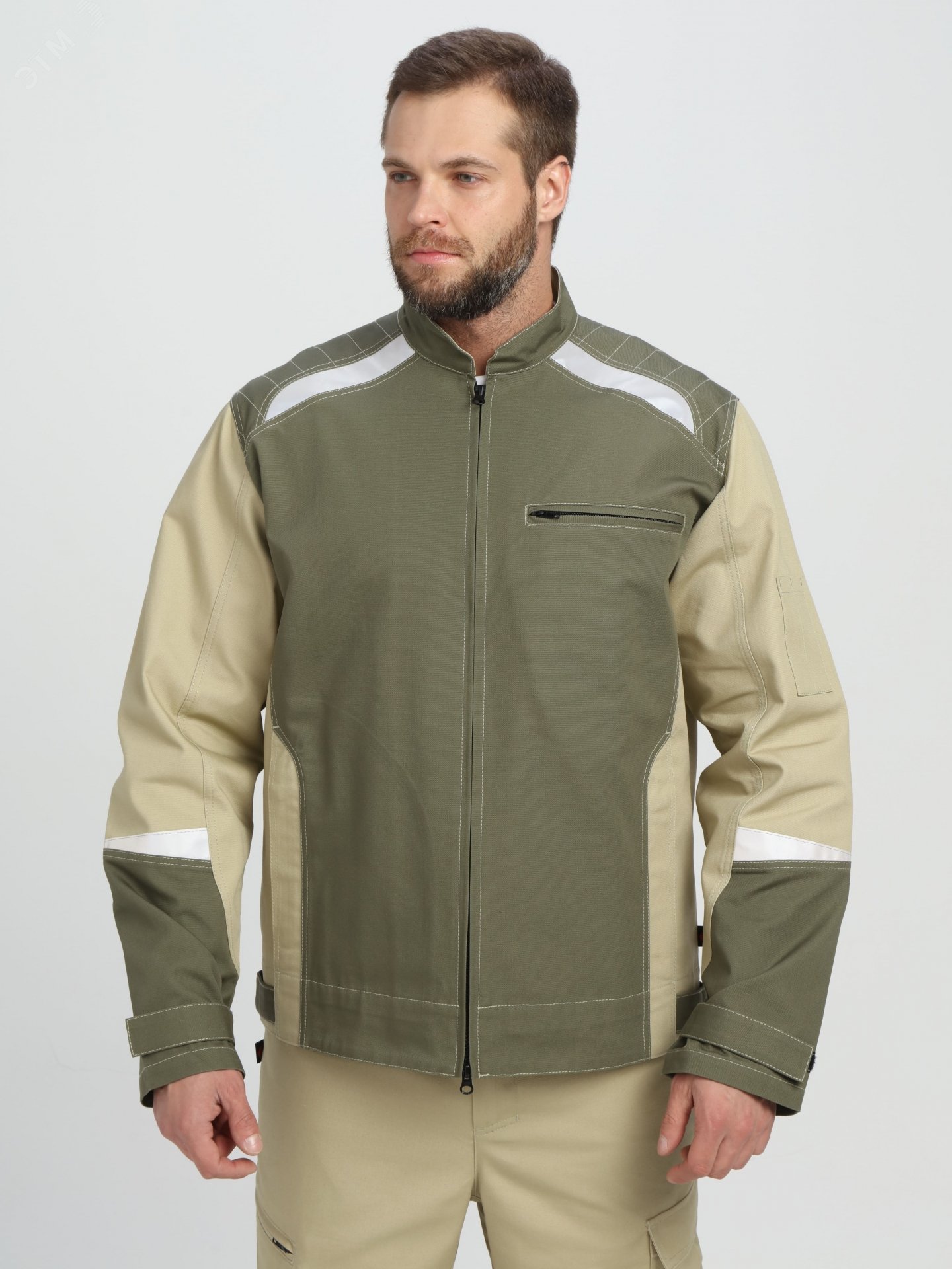 Изображение товара Полукомбинезон Челси CH из канваса для мужчин лето хаки бежевый