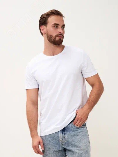 Изображение товара Футболка ProfLineBase Белая 52-54 Лето Хлопок 160 г/м²