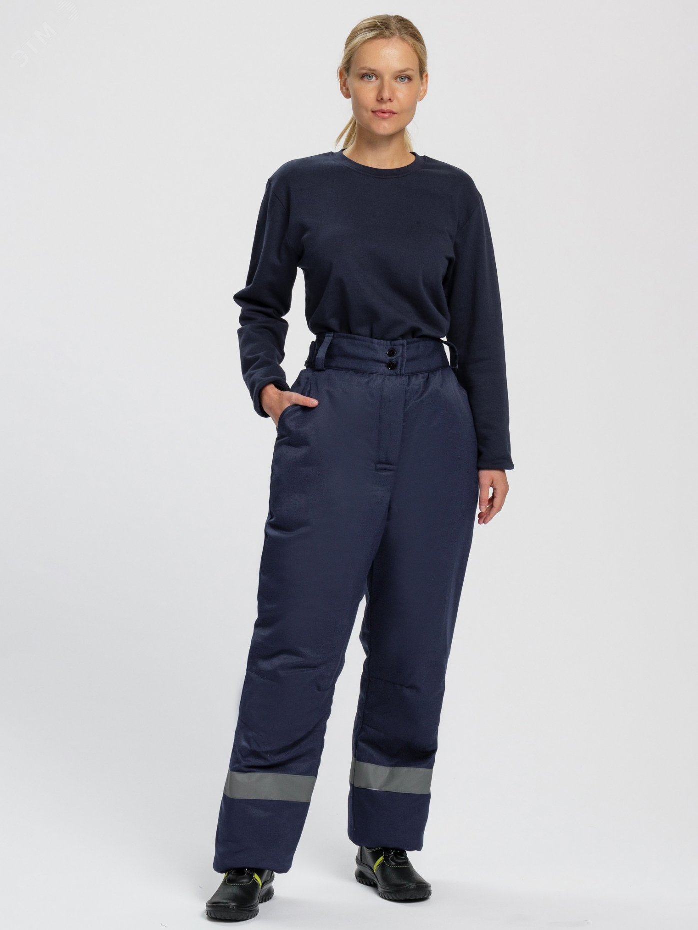 Изображение товара Брюки зимние женские Вьюга СОП (ткань Смесовая,210), темно синий,44-46,170-176 (шт)