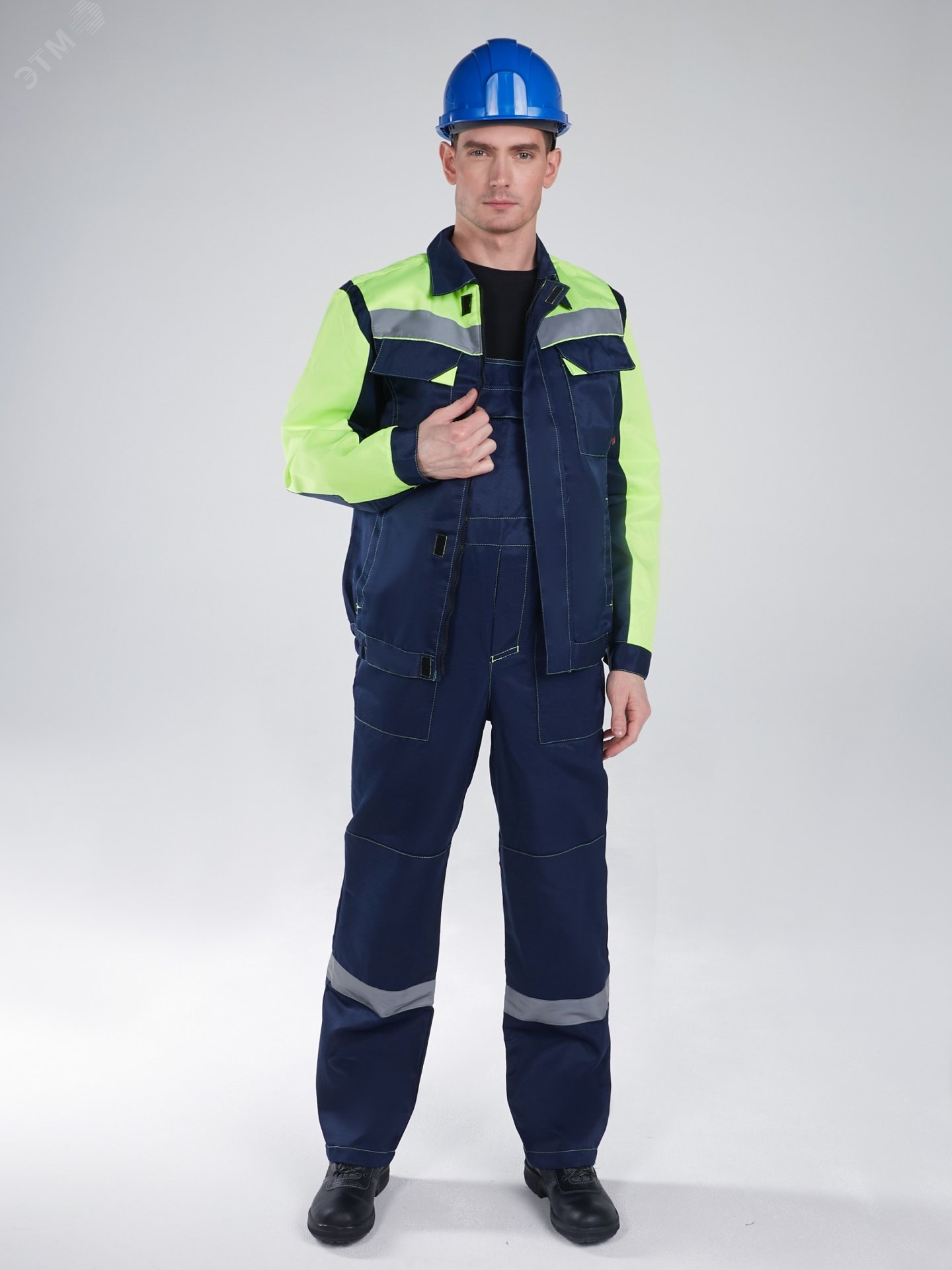Изображение товара Костюм рабочий Сфера NEW мужской летний с светоотражающими полосами и усилениями