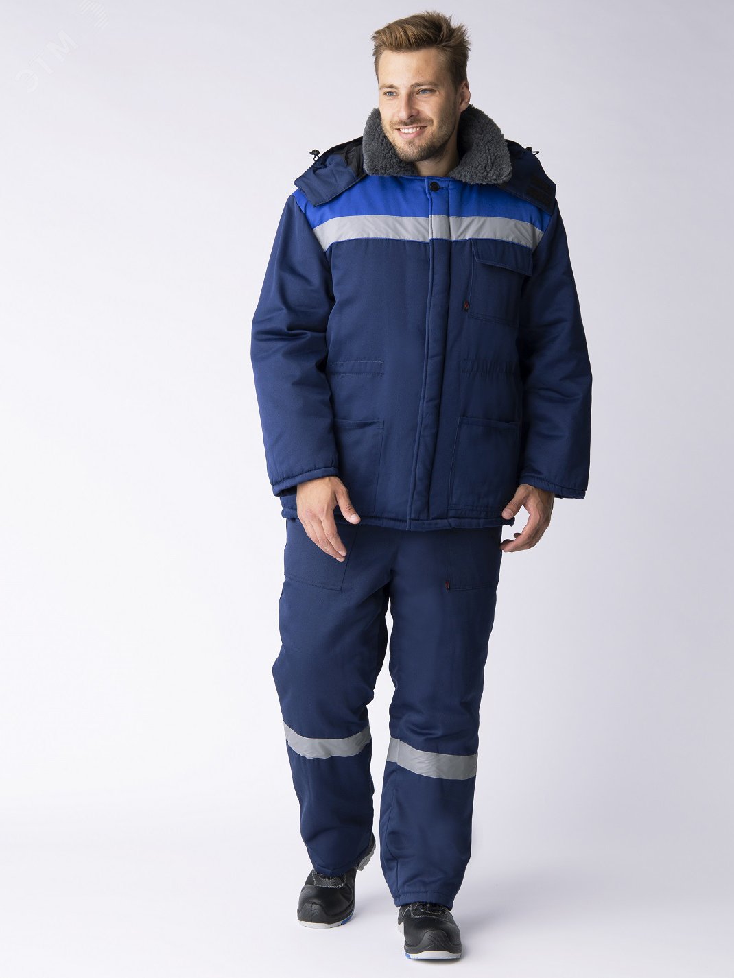 Изображение товара Костюм зимний Труженик-Ультра-1 СОП, 48-50/182-188, темно-синий/васильковый