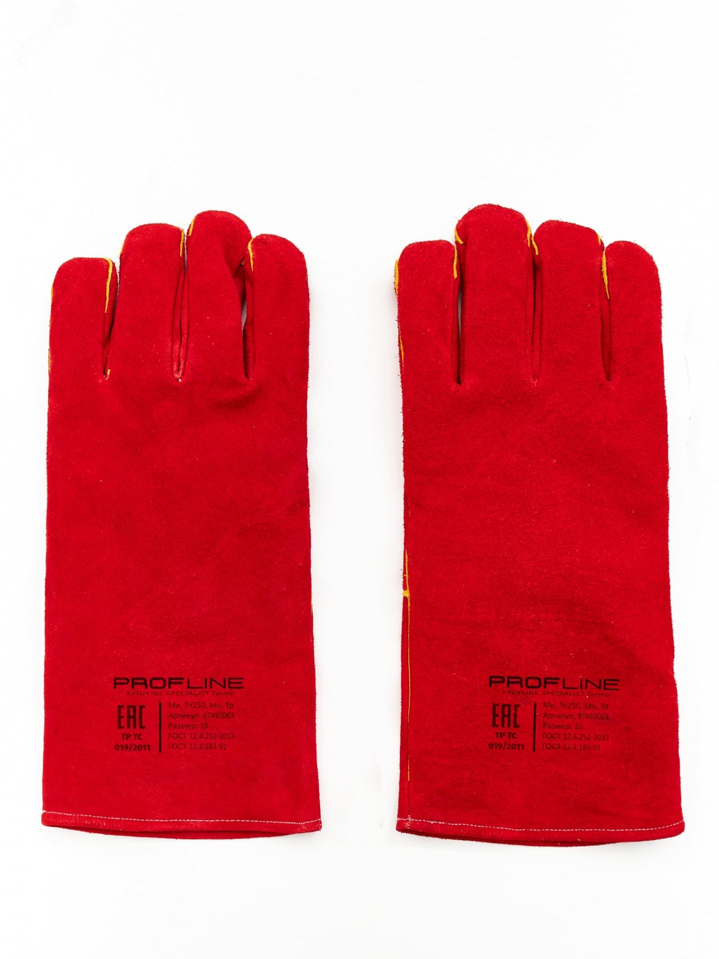 Изображение товара Перчатки сварщика спилковые PROFLINE SPECIALIST Termo (пар)