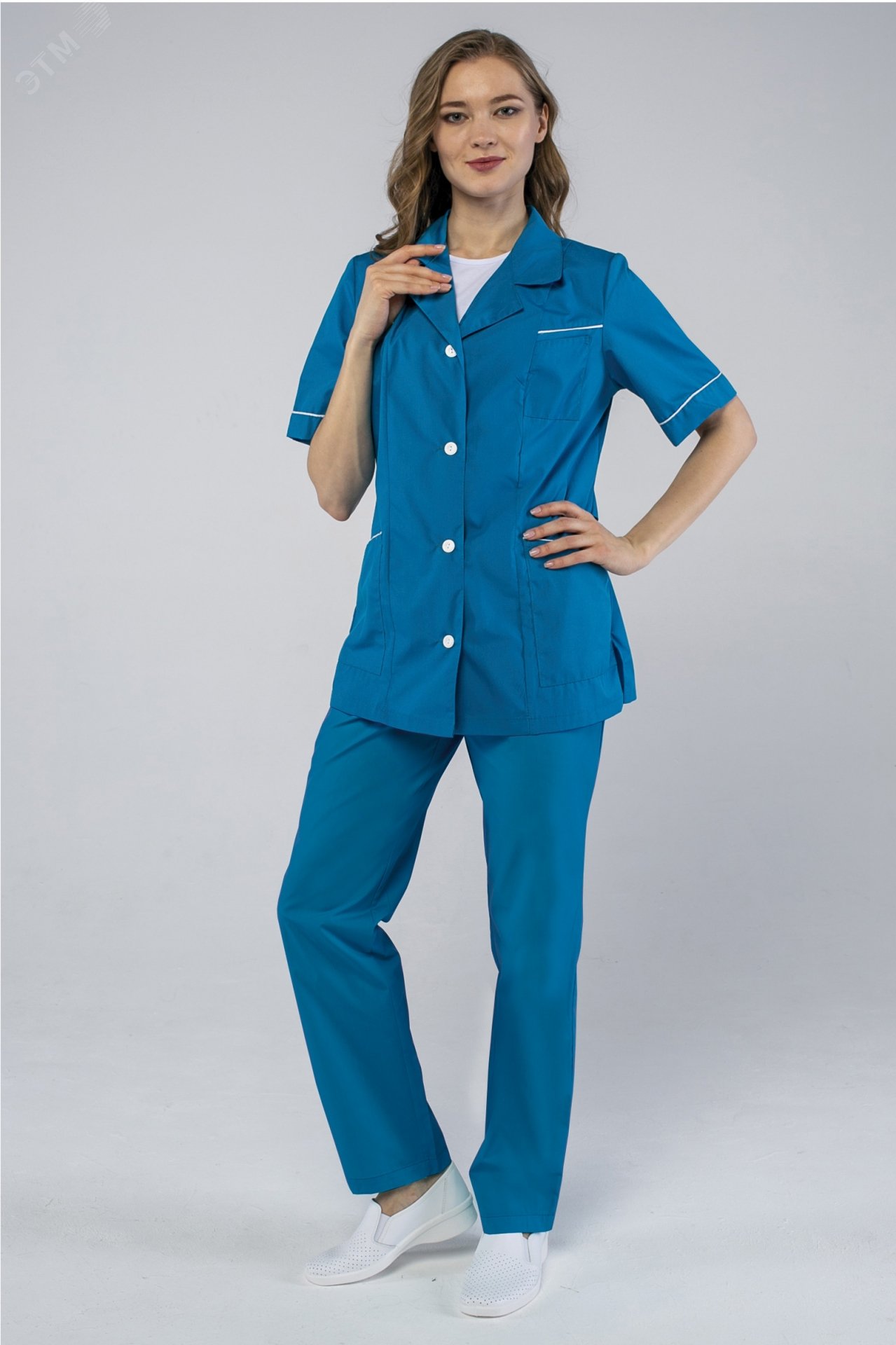 Изображение товара Женский демисезонный костюм Магнэль® с курткой и брюками для сферы услуг