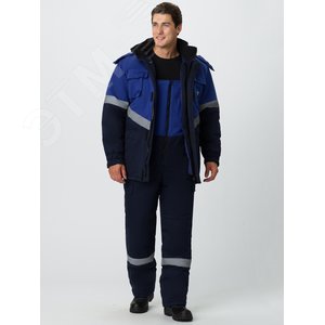 Изображение товара Костюм зимний Эксперт-Антистат МВО (тк.Смесовая,245) п/к, т.синий/васильковый, 64-66/170-176, 87468135 Факел (шт)