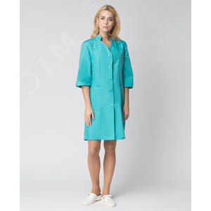 Изображение товара Халат женский Лира (тк.ТиСи), бирюзовый,64-66,158-164 (шт)