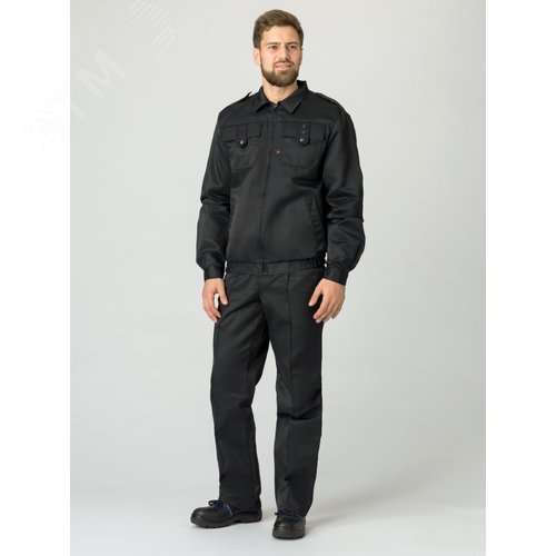 Изображение товара Костюм для Охранника брючный, черный, 44-46 170-176 (шт)