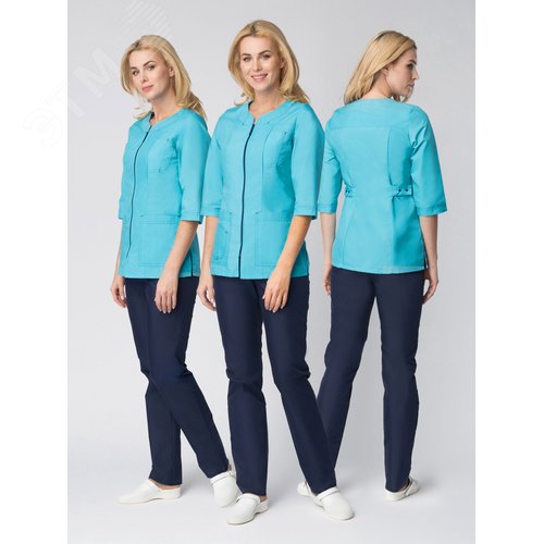 Изображение товара Костюм женский Спринт (тк.ТиСи), бир/ т.син 48-50 158-164 (компл)