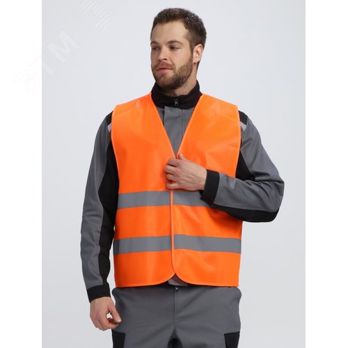 Изображение товара Жилет сигнальный ProfLine Base (тк.Полиэфир,100), оранжевый, р. 68-70 (шт)