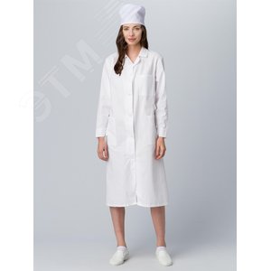 Изображение товара Халат женский (тк.Бязь,145), белый,60-62,158-164 (шт)