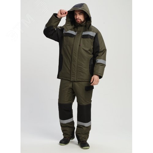 Изображение товара Костюм зимний Вектрон-2 СОП (тк.Таслан,135) п/к, хаки/черный 52-54/ 182-188 (шт)