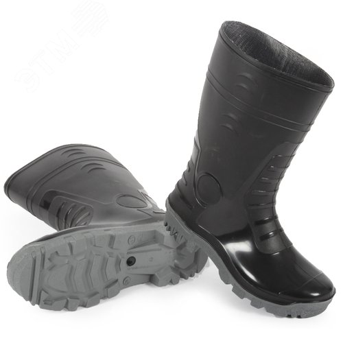 Изображение товара Сапоги мужские ПВХ двухкомпонентные, черный 43 (пар)