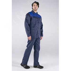 Костюм Стандарт (ткань Смесовая,210) брюки, темно-синий васильковый, 52-54 170-176