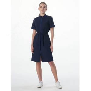 Изображение товара Халат женский Сансара-005 (тк.Смесовая,160) MedLine, т.синий,48-50,170-176 (шт)