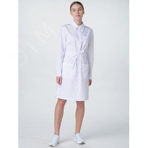 Изображение товара Халат женский Сансара-001 (тк.Смесовая,160) MedLine, белый,48-50,158-164 (шт)