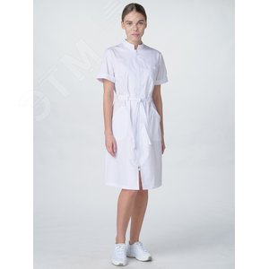 Изображение товара Халат женский Сансара-005 (тк.Смесовая,160) MedLine, белый,52-54,158-164 (шт)