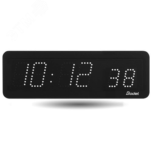 Часы цифровые STYLE II 7S (часы/минуты/секунды), высота цифр 7 см, желтый цвет, NTP - Wi-Fi, 230В 946В83 BODET