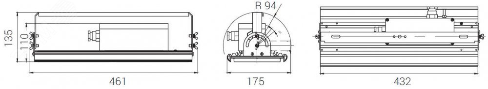 Светодиодный светильник Diora Unit DC Ex 75/8500 Д120 5K лира DUDCEx75D120-5K-L DIORA - превью 8