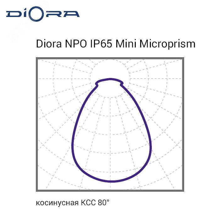 Светильник NPO IP65 SE Mini 30/3700 microprism 6K DNPOIP65SEMini30-MP-6K DIORA - превью 4