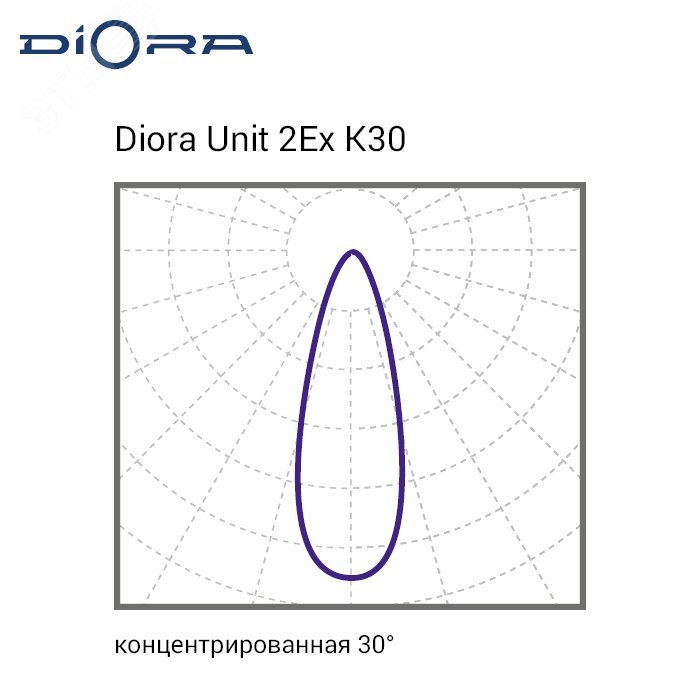 Светильник Unit 2Ex 100/16500 К30 5K лира DU2Ex100K30-5K-L DIORA - превью 3
