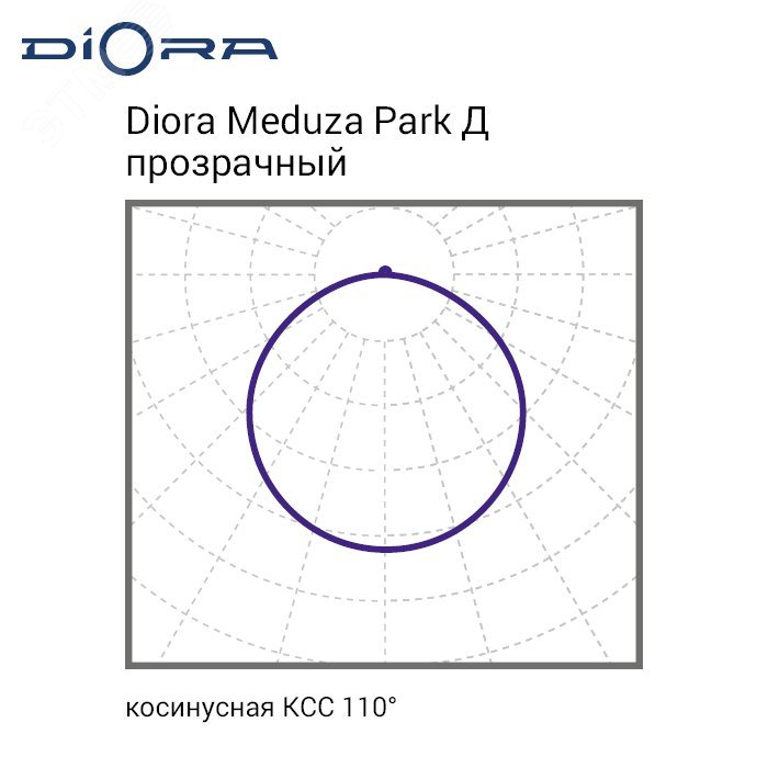 Светодиодный светильник Diora Meduza Park 80/11000 Д прозрачный 3K DMP80D-PZ-3K DIORA - превью 10