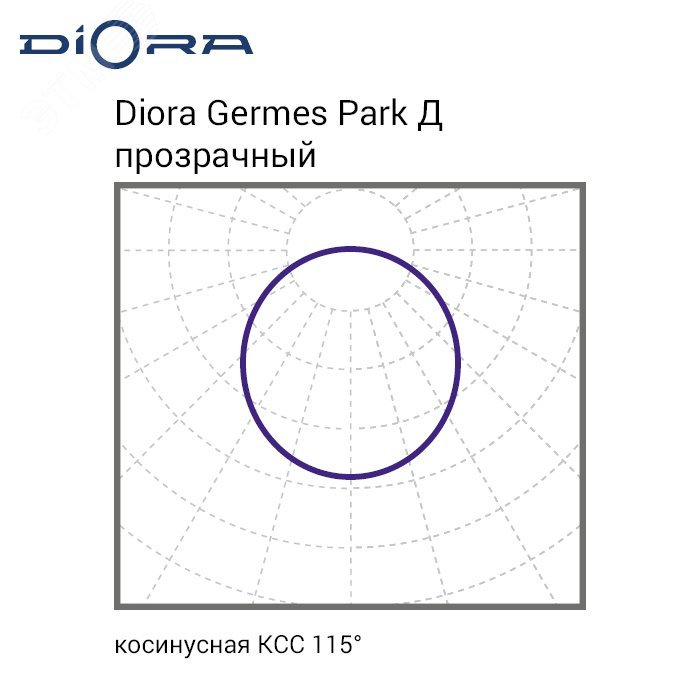 Светодиодный светильник Diora Germes Park 60/9700 Д прозрачный 4K DGP60D-PZ-4K DIORA - превью 12