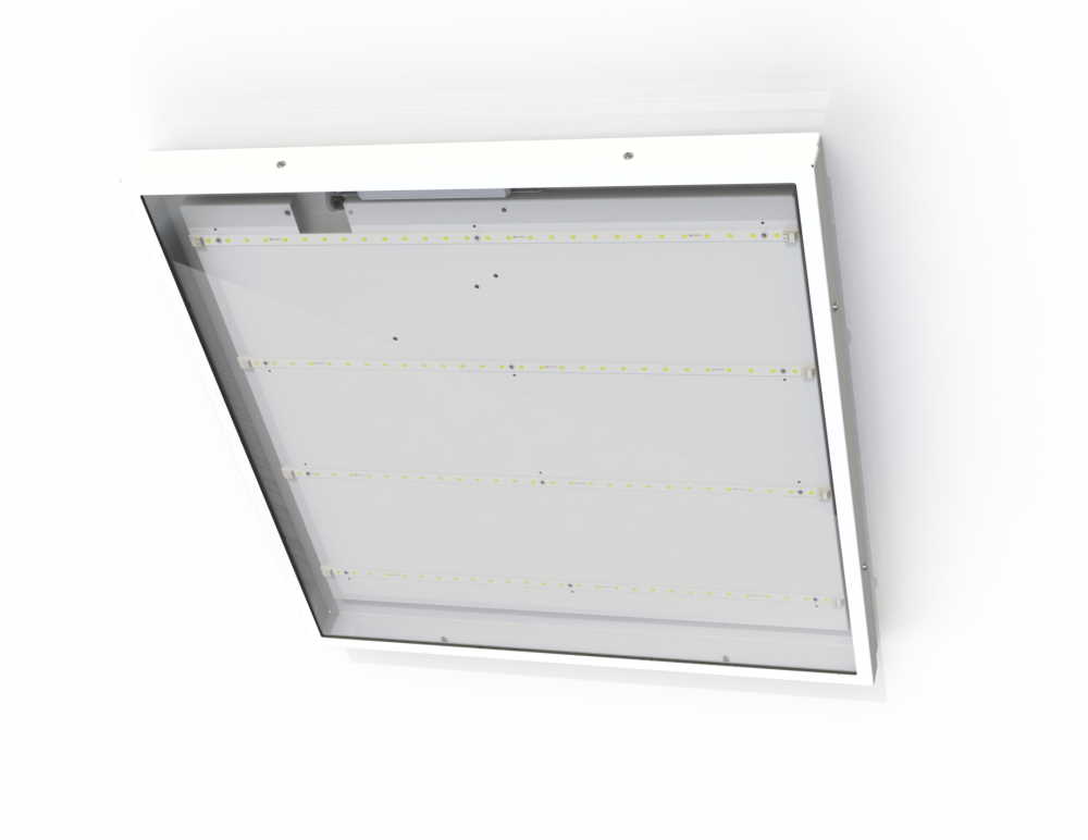 Светильник светодиодный Office Glass 38/5000 opal 5000лм 38Вт 5000K IP65 0.95PF 80Ra Кп<1