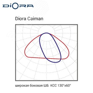 Светильник светодиодный Caiman 60/8500 ШБ 5K консоль DC60ShB-5K-C DIORA - 7