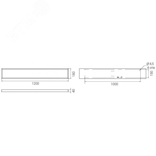 Светильник светодиодный NPO 38/4000 opal 4000лм 38Вт 4000K IP40 0.95PF 90Ra Кп<1 - фото 3