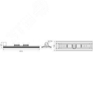 Светильник светодиодный Диора Unit DC 130/18000 K60 K3000 консоль - фото 7