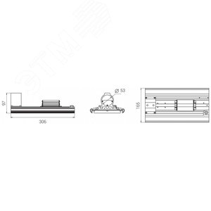 Светильник светодиодный Диора Unit DC 65/9000 Д K3000 консоль - фото 8