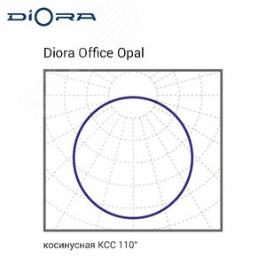 Светодиодный светильник Diora Office Slim 38/4200 opal 4200лм 38Вт 4000K IP40 0.7PF 80Ra Кп<1 Аварийный DOS38-O-4K-A DIORA - 4