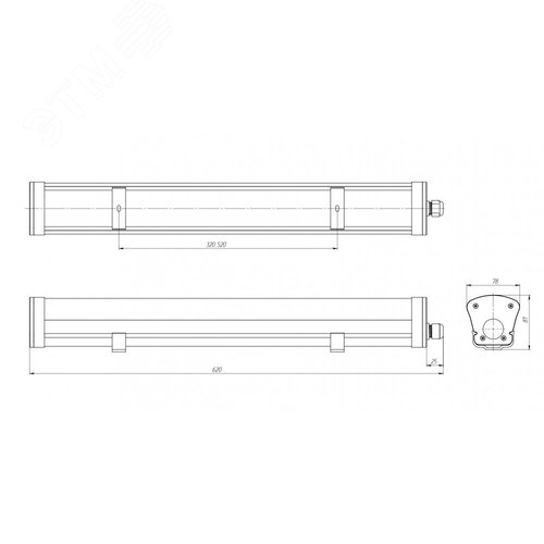 Светильник светодиодный LPO/LSP 19/2100 Mini-6 opal 2100лм 19Вт 4000K IP65 0.9PF 90Ra Кп<1 - фото 4