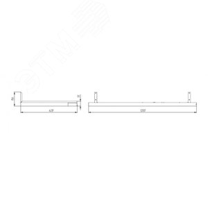 Светодиодный светильник DioraPlank 19/2300 prism 2300лм 19Вт 4000K IP40 0,8PF 80Ra Kп<1 - фото 6