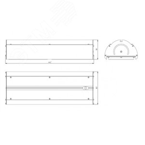 Светильник светодиодный Angar TR80 105/16500 Д прозрачный 5K - фото 9