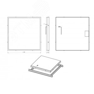 Светильник Office SE Glass 20/2700 opal 3K - фото 2