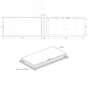 Светильник Office SE Max 60/7300 opal 4K - фото 4