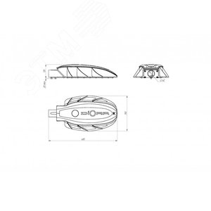 Светильник светодиодный Skat 300/41000 ШБ1 3K консоль - фото 10