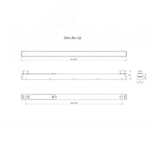 Светильник Box SE 30/3000 opal 3K Black clip Т-1500 DBSE30-O-3K-BC-T-1500 DIORA - 3
