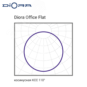 Светильник светодиодный Diora Office Flat 29/3300 opal 4K - фото 7