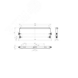 Кронштейн лира Angar 90 (комплект) - фото 2