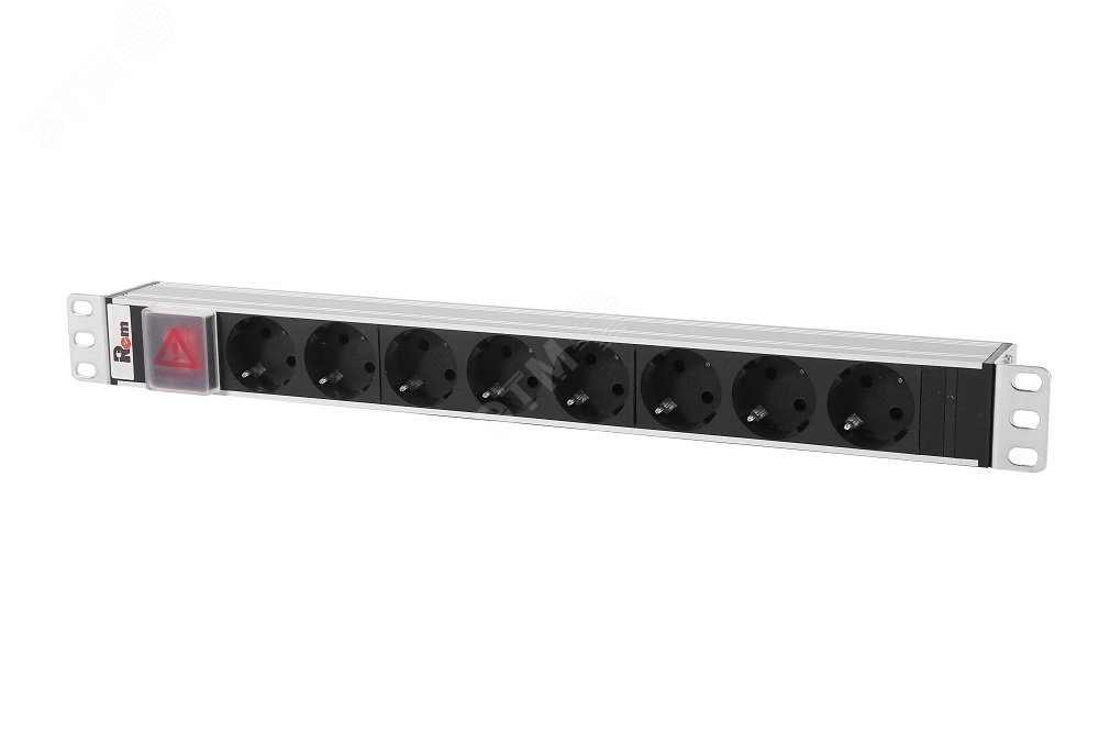 Блок розеток Rem-10 без шнура с выключателем 8 Sсhuko вход IEC 60320 ...