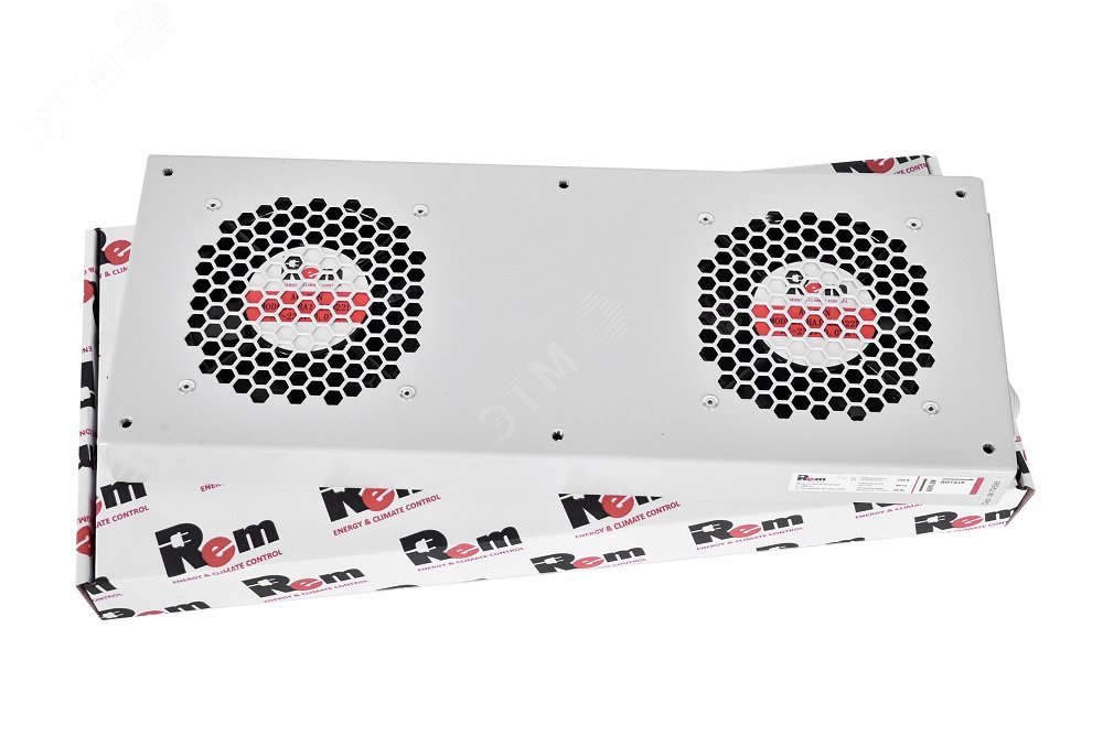 Изображение товара Модуль вентиляторный 2 вентилятора серый (шт)