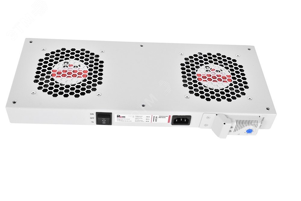 Изображение товара Модуль вентиляторный 2 вентилятора с терморегулятором для телекоммуникационных шкафов R-FAN-2T